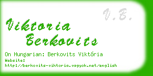 viktoria berkovits business card